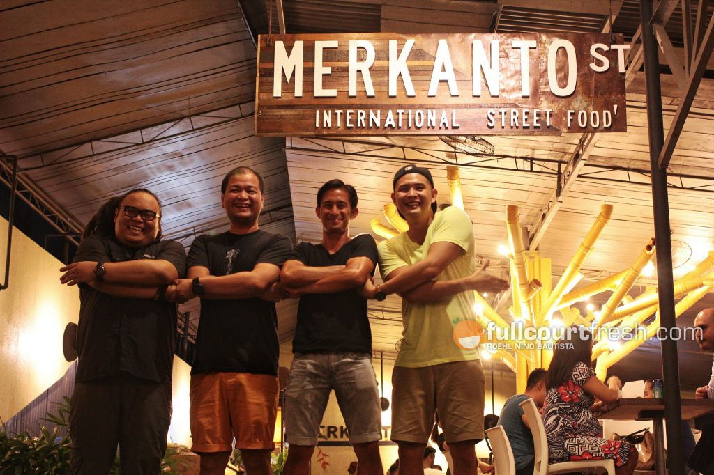 Four of the partners of Merkanto St. International Street Food (left to right) Keds Paulate, Paolo Sayo, BJ Ching and Andres Gonzales