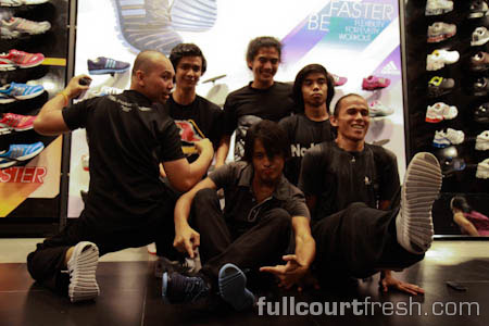 Parkour folks show of adidas' newest shoe line Parkour folks show of adidas' newest shoe line